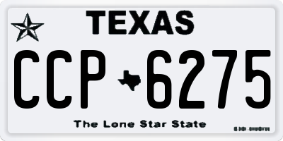 TX license plate CCP6275