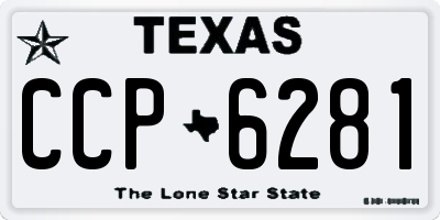 TX license plate CCP6281