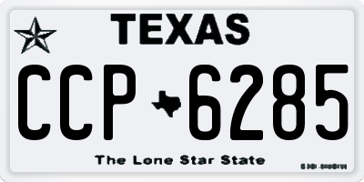 TX license plate CCP6285