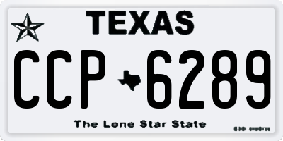 TX license plate CCP6289