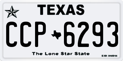TX license plate CCP6293