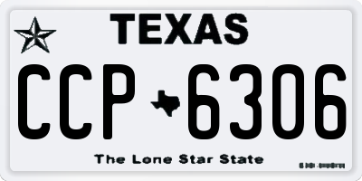 TX license plate CCP6306