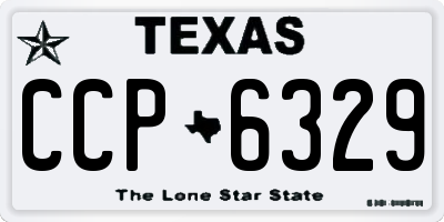 TX license plate CCP6329