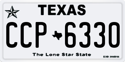 TX license plate CCP6330