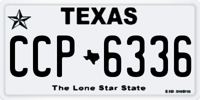 TX license plate CCP6336