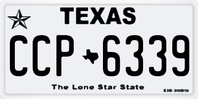 TX license plate CCP6339