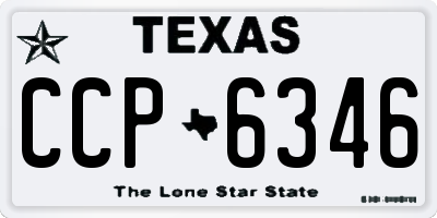 TX license plate CCP6346
