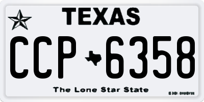 TX license plate CCP6358