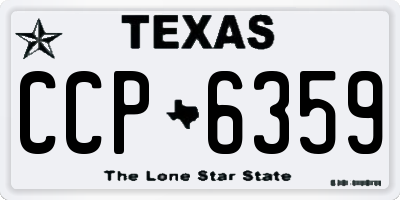 TX license plate CCP6359