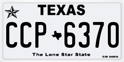 TX license plate CCP6370