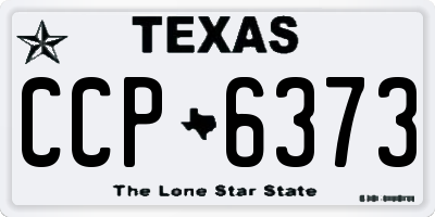 TX license plate CCP6373
