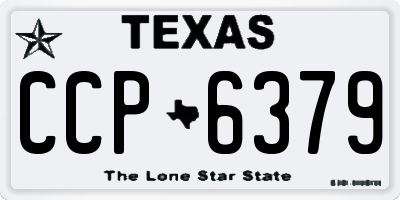 TX license plate CCP6379