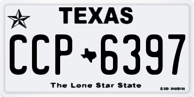 TX license plate CCP6397