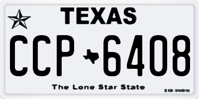 TX license plate CCP6408