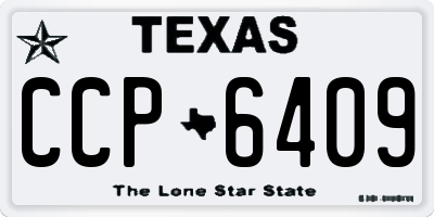 TX license plate CCP6409