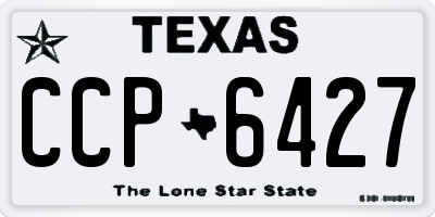 TX license plate CCP6427