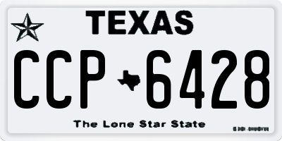 TX license plate CCP6428