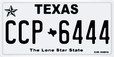 TX license plate CCP6444