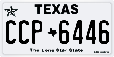 TX license plate CCP6446