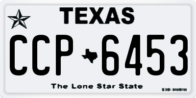 TX license plate CCP6453