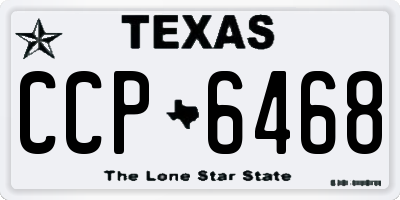 TX license plate CCP6468