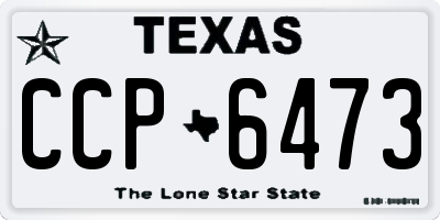 TX license plate CCP6473