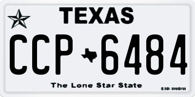 TX license plate CCP6484