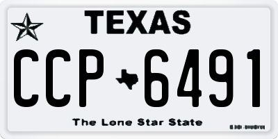 TX license plate CCP6491