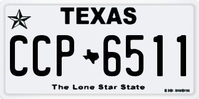TX license plate CCP6511