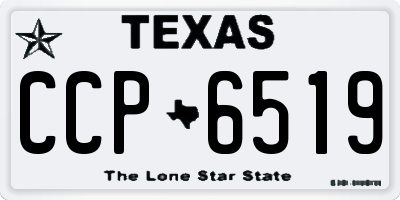 TX license plate CCP6519