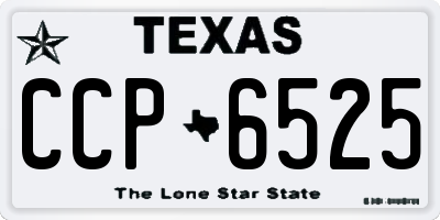 TX license plate CCP6525