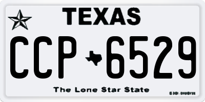 TX license plate CCP6529