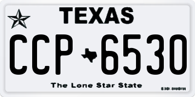 TX license plate CCP6530