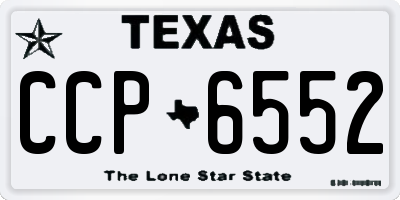 TX license plate CCP6552