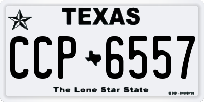 TX license plate CCP6557