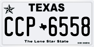TX license plate CCP6558