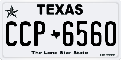 TX license plate CCP6560