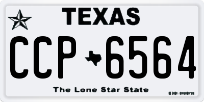 TX license plate CCP6564