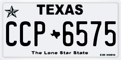 TX license plate CCP6575