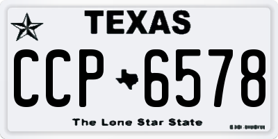 TX license plate CCP6578
