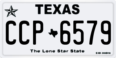 TX license plate CCP6579