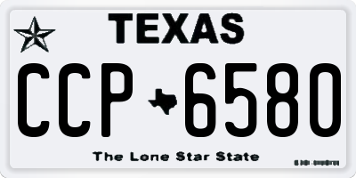 TX license plate CCP6580