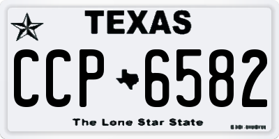 TX license plate CCP6582
