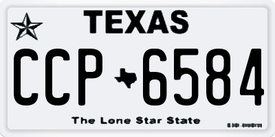 TX license plate CCP6584