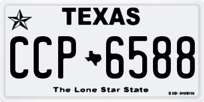 TX license plate CCP6588