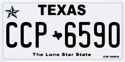 TX license plate CCP6590