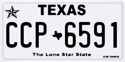 TX license plate CCP6591