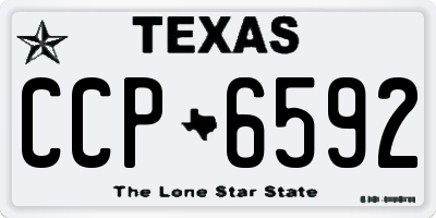 TX license plate CCP6592