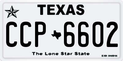 TX license plate CCP6602