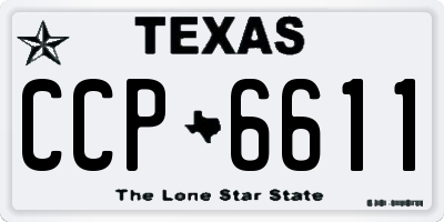 TX license plate CCP6611